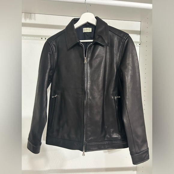 ジャケット・アウター FACTOTUM leather jacket black 46 lamb factotum | Jackets & Coats | Factotum Black Leather Zip Up Jacket